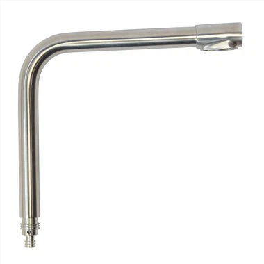 Raccordo per rubinetto curvo personalizzato in acciaio inossidabile