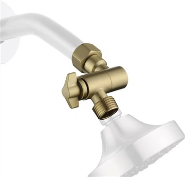 Estensione del braccio della doccia dorata spazzolata